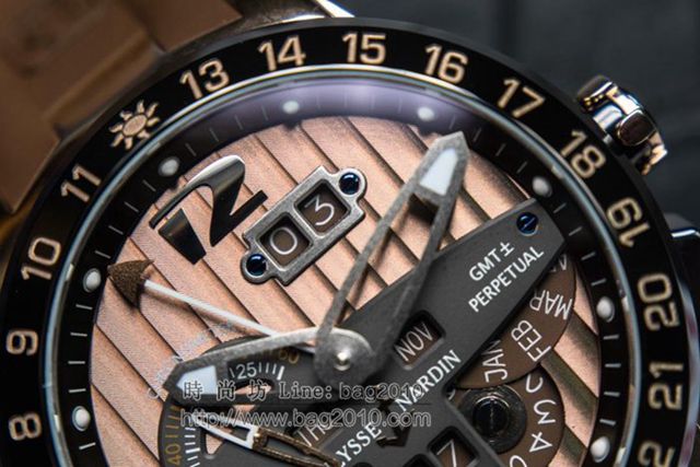 Ulysse Nardin手錶 航海世家 Black Toro萬年曆腕表 雅典萬年曆機械男表 雅典高端男士腕表  hds1283